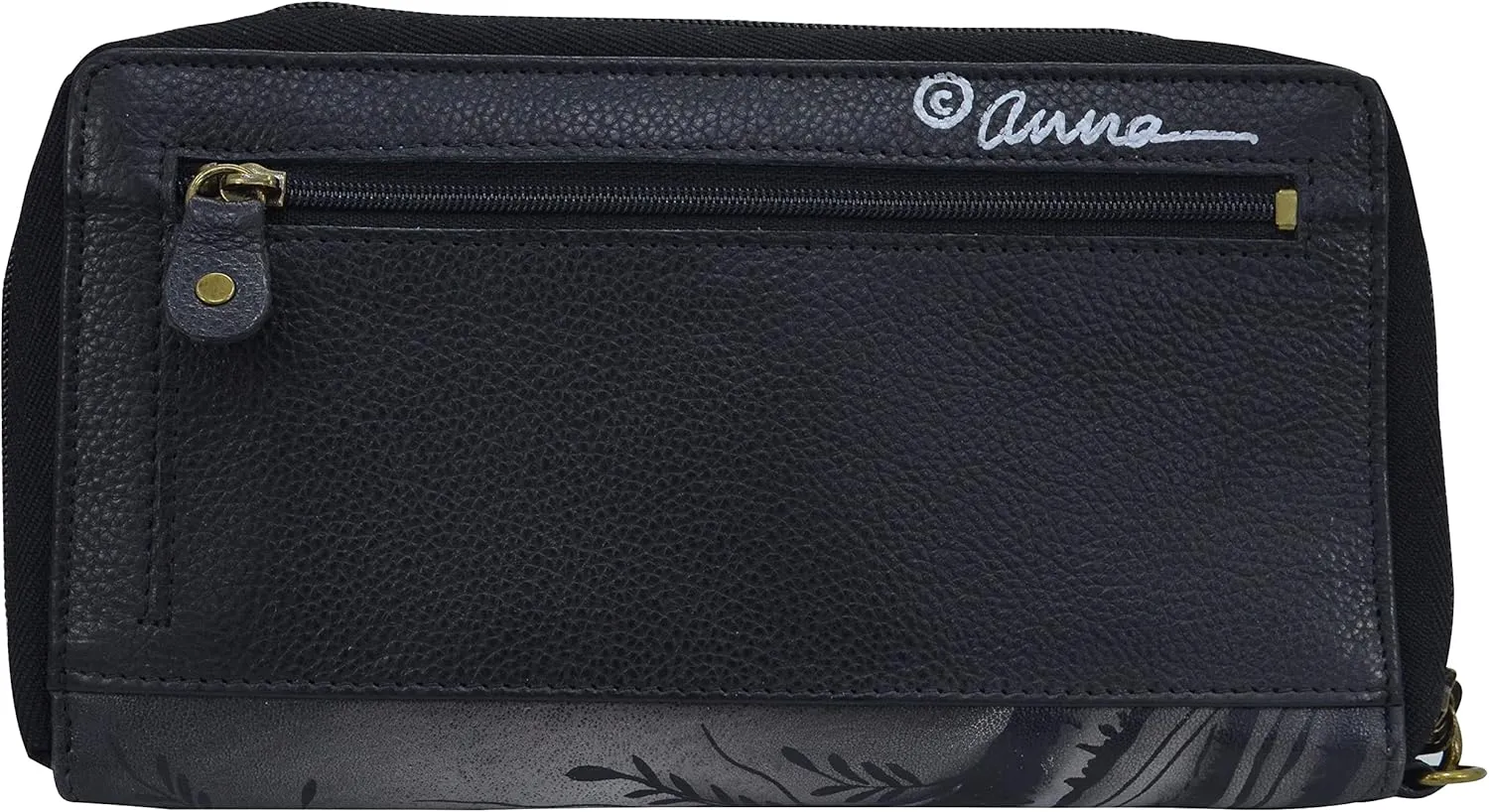 Anna by Anuschka Women's Hand-Painted Genuine Leather Wristlet Organizer