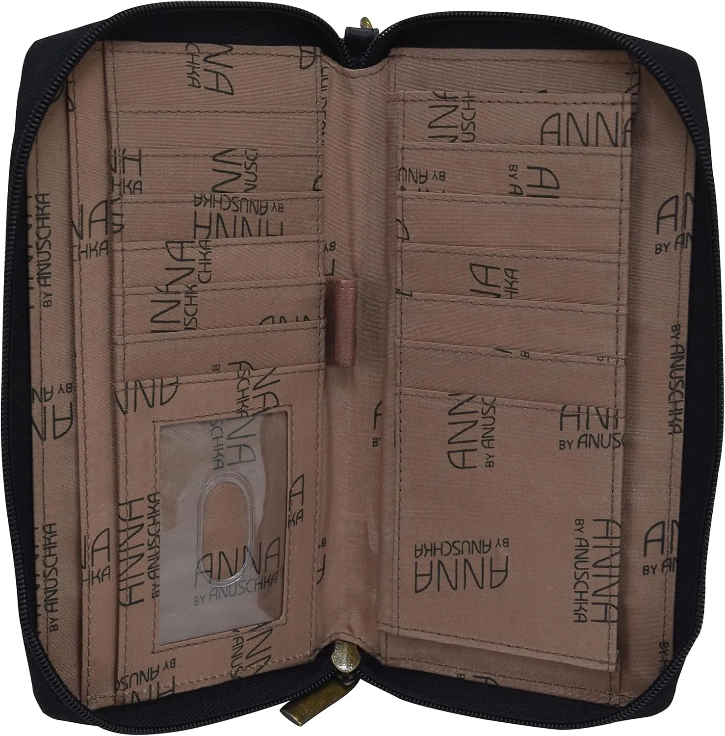Anna by Anuschka Women's Hand-Painted Genuine Leather Wristlet Organizer