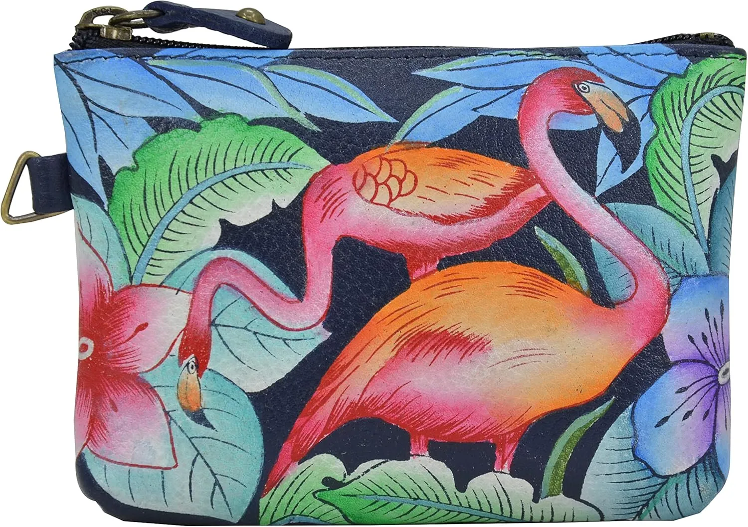 Anna by Anuschka Women's Hand Painted Leather Coin Pouch Purse