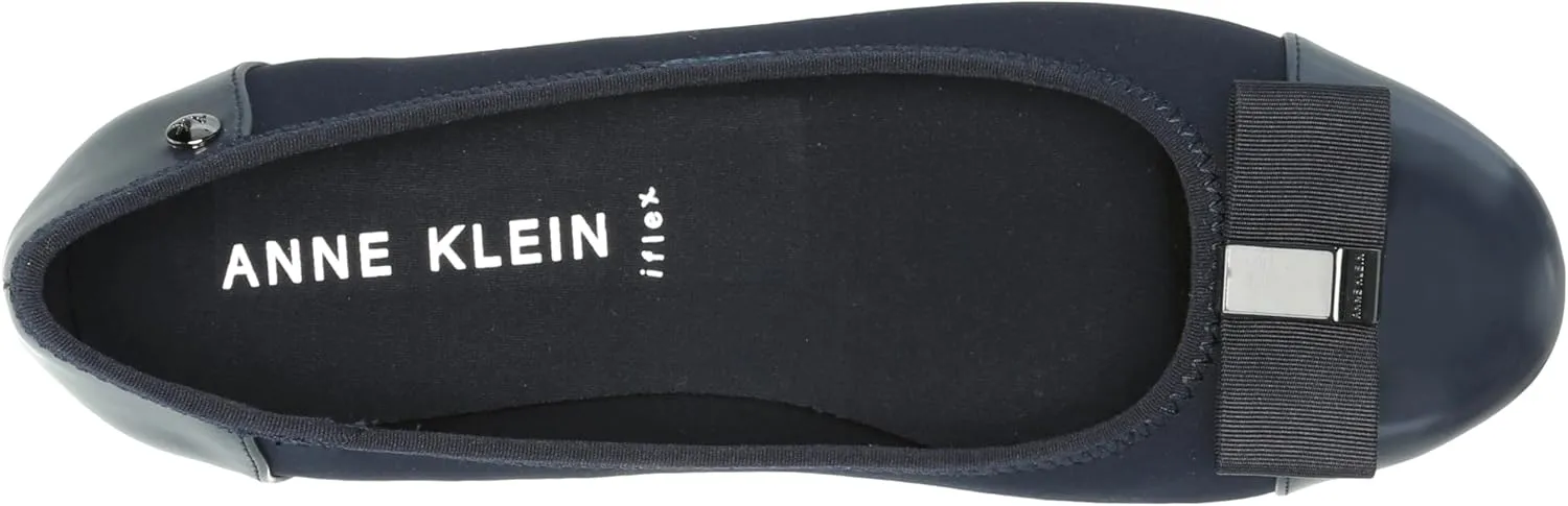 Anne Klein Sport Womens Alive Patent Slip On Ballet Flats