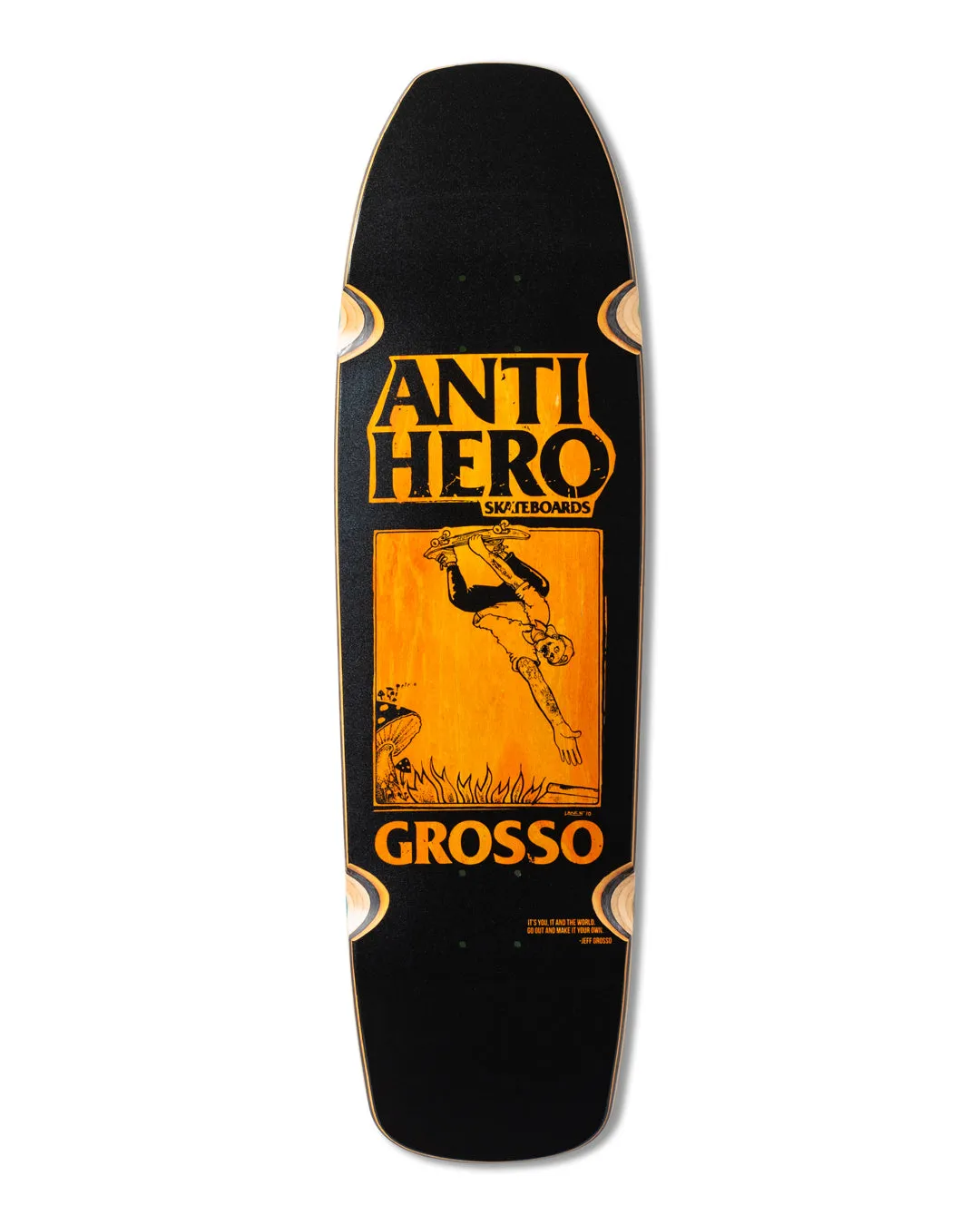 Anti Hero SSD25 Grosso Handplant Black 9.25" Skateboard Deck
