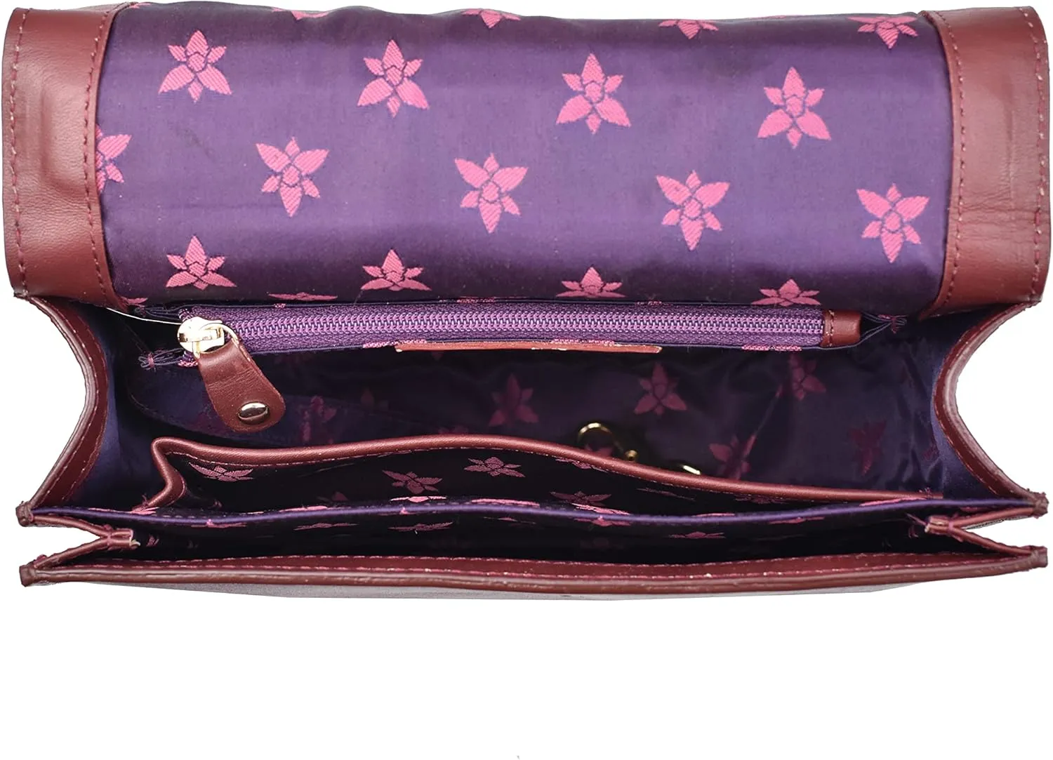 Anuschka Women's Original Head-Painted Leather Small Flap Crossbody
