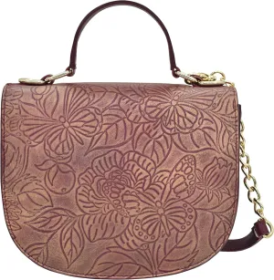 Anuschka Women's Original Head-Painted Leather Small Flap Crossbody