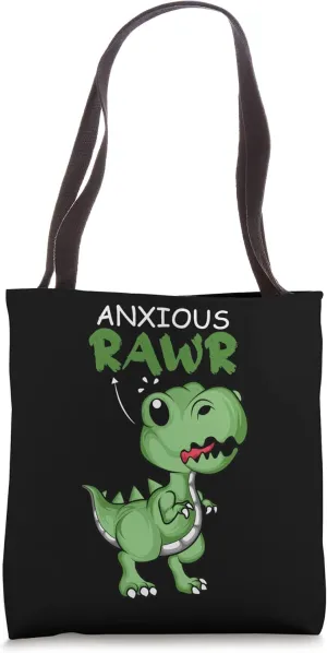 Anxious Rawr Dino Collector Tote Bag