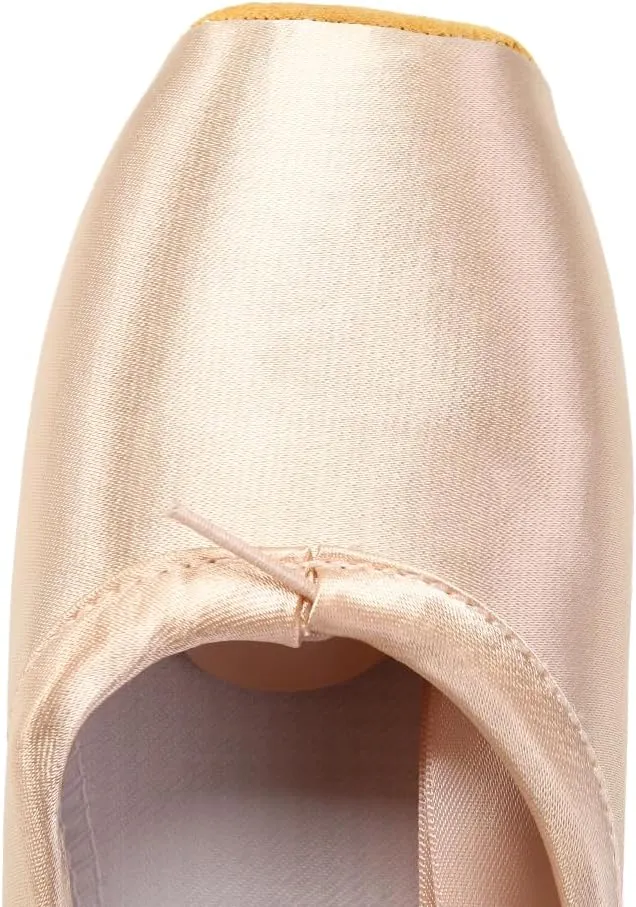 AOQUNFS Girls Ballet Pointe Shoes Satin Professional Dance Shoes Sewn Ribbon for Women,NTL