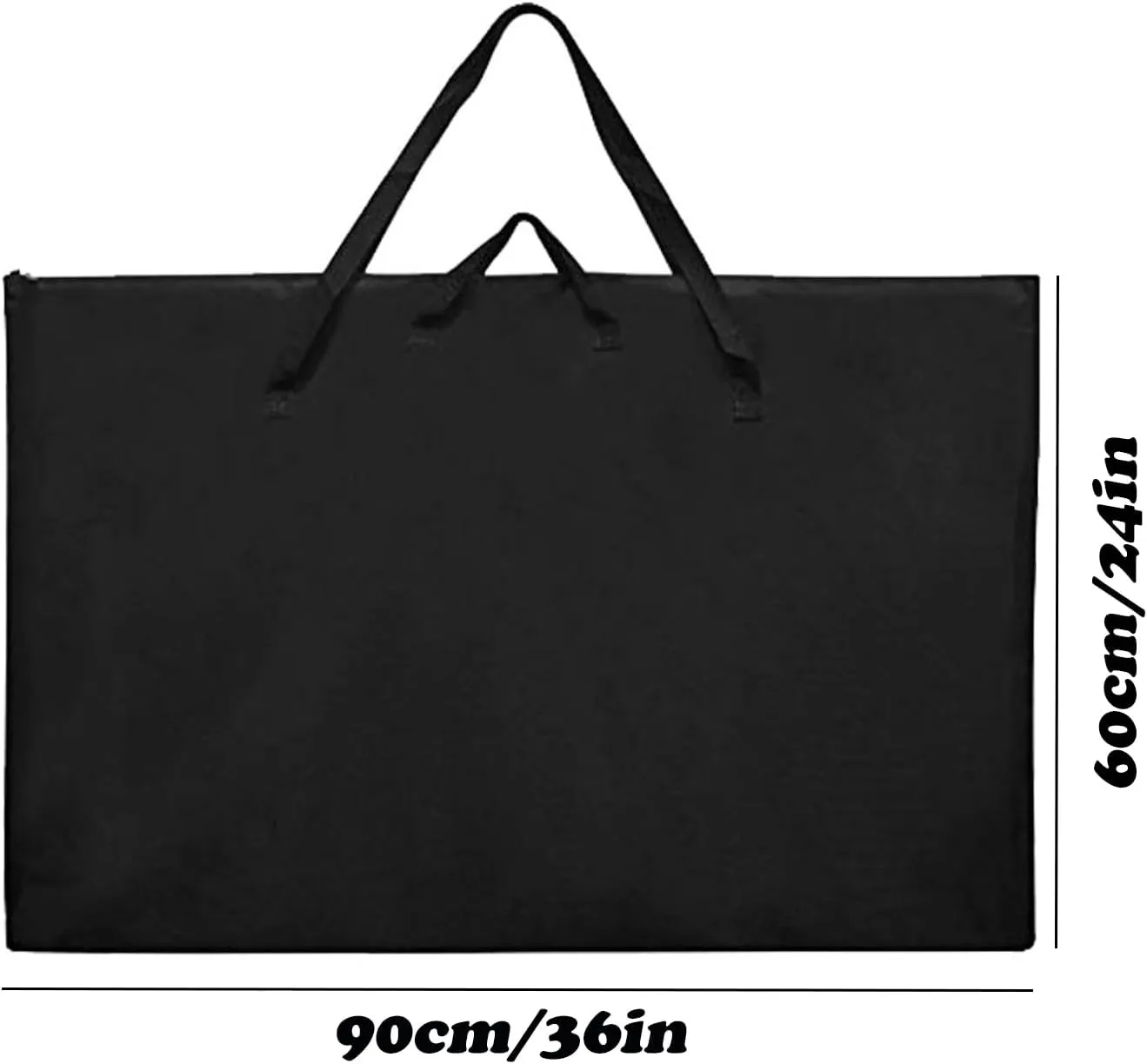 Aphse 2 Pack 24 * 36 Art Portfolio Bag, Art Portfolio Case with Nylon Shoulder, Light Weight Waterproof Poster Board Storage Bag, Art Portfolio Tote Bag Portfolio Folder for Artwork