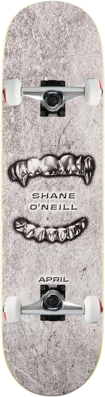 April Skateboard Assembly Shane O Neill Grills Silver 8.25" x 31.92" Complete