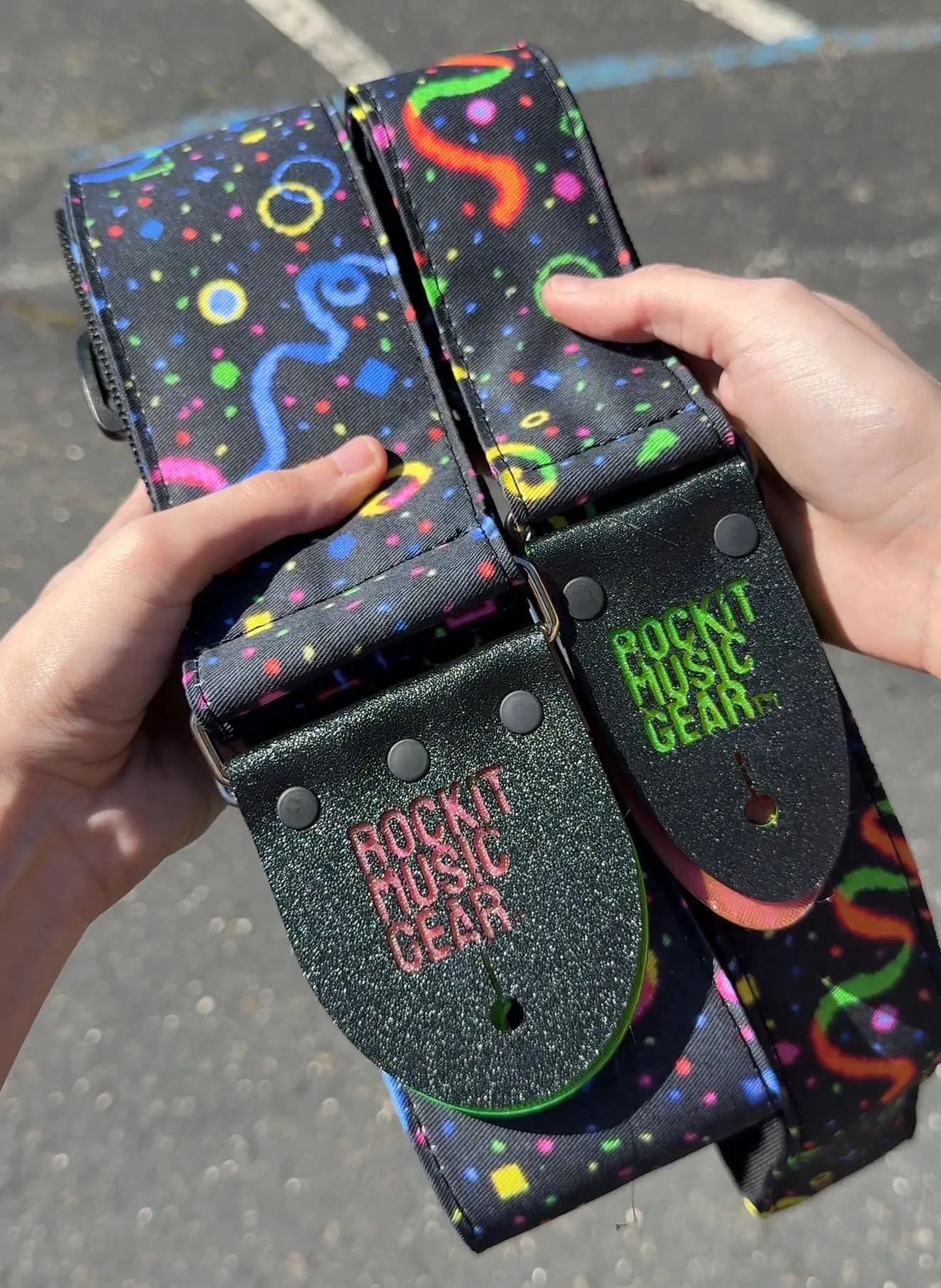 Arcade Carpet Guitar Strap - Vegan