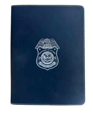 ARMY CID ZIPPERED LEATHERLETTE PADFOLIO