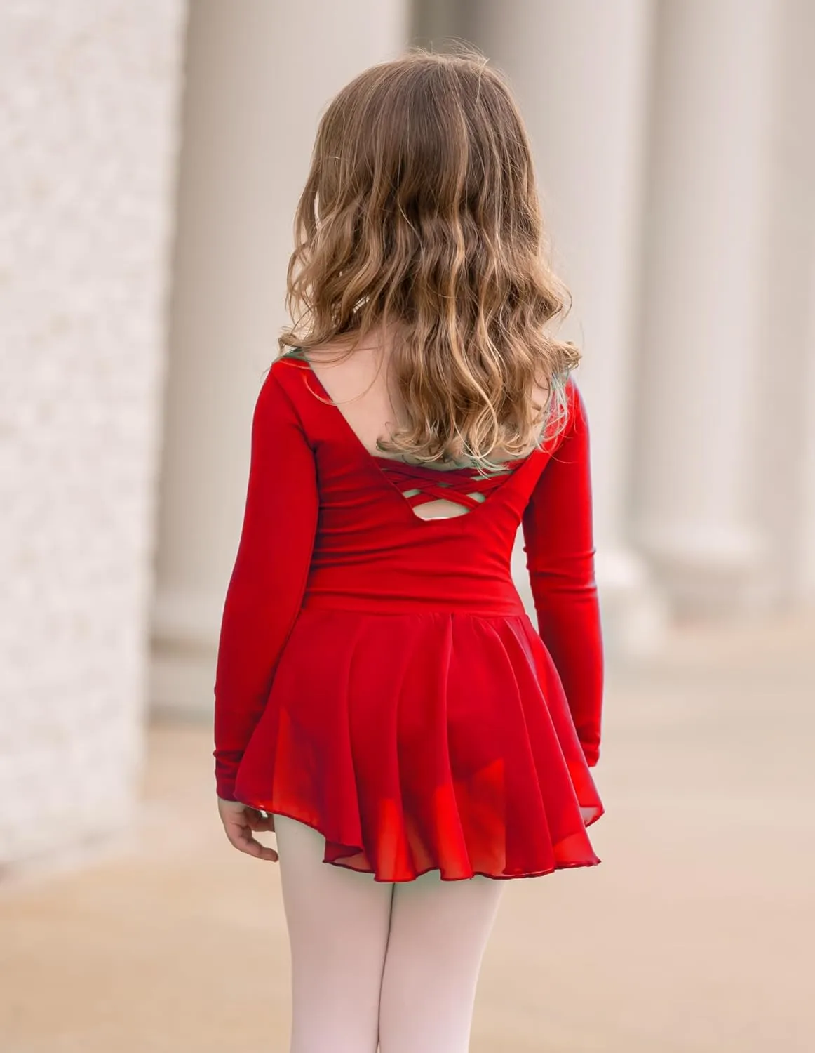 Arshiner Kids Girls Classic Long Sleeve Leotard Dance Ballet Dress