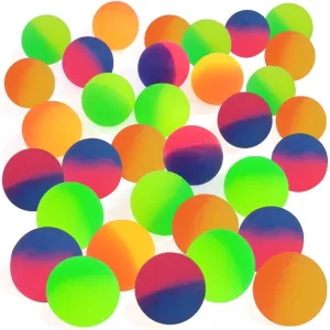 ArtCreativity Icy Bouncy Balls for Kids, Set of 12, Bouncing Balls with a Frosty Look and Extra-High Bounce, Frozen Birthday Party Favors, Goodie Bag and Piñata Fillers, Fun Assorted Colors