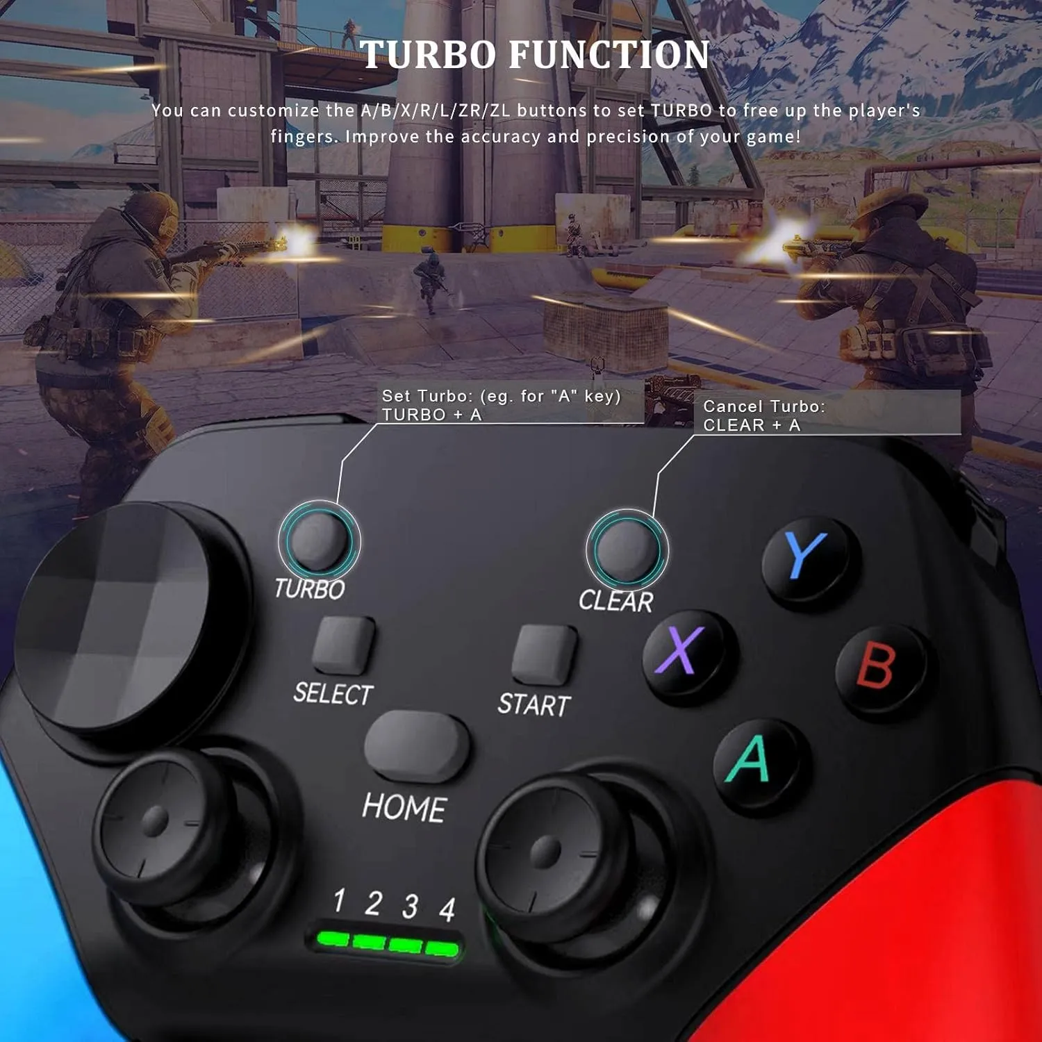 arVin Game Controller for iPhone/iOS/Android/PC/Steam Deck with Phone Holder, Turbo, Wireless Gamepad Joystick for iPhone 15/14/13/iPad/MacBook/Samsung Galaxy/Tablet, Call of Duty, Apex -Direct Play