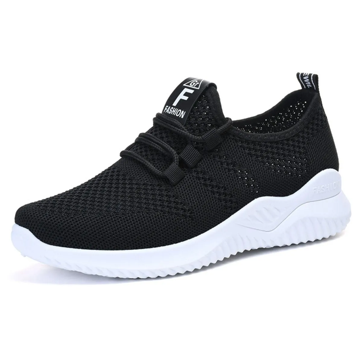 Athletic Shoes - Breathable Mesh Lace Up Athletic