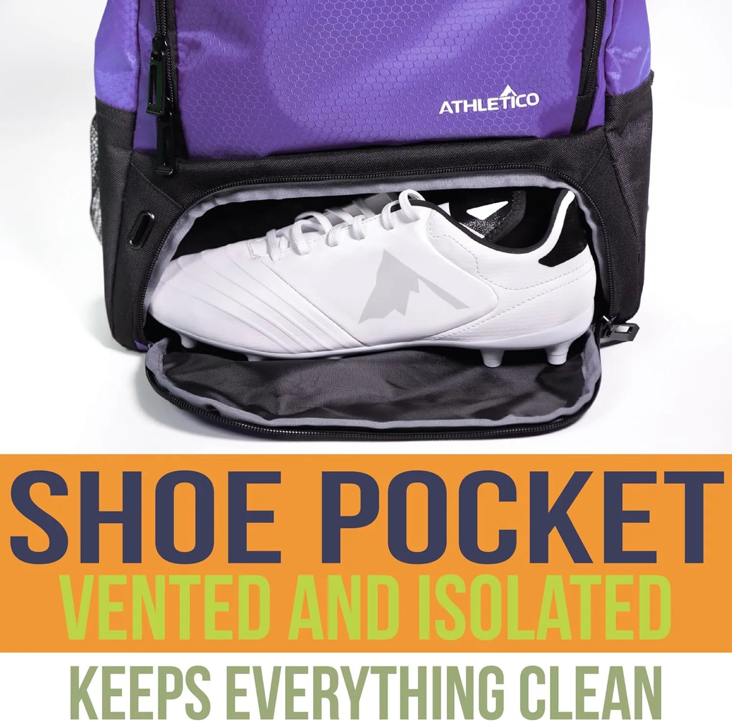 Athletico Youth Soccer Bag - Soccer Backpack & Bags for Basketball, Volleyball & Football | Includes Separate Cleat and Ball Compartment