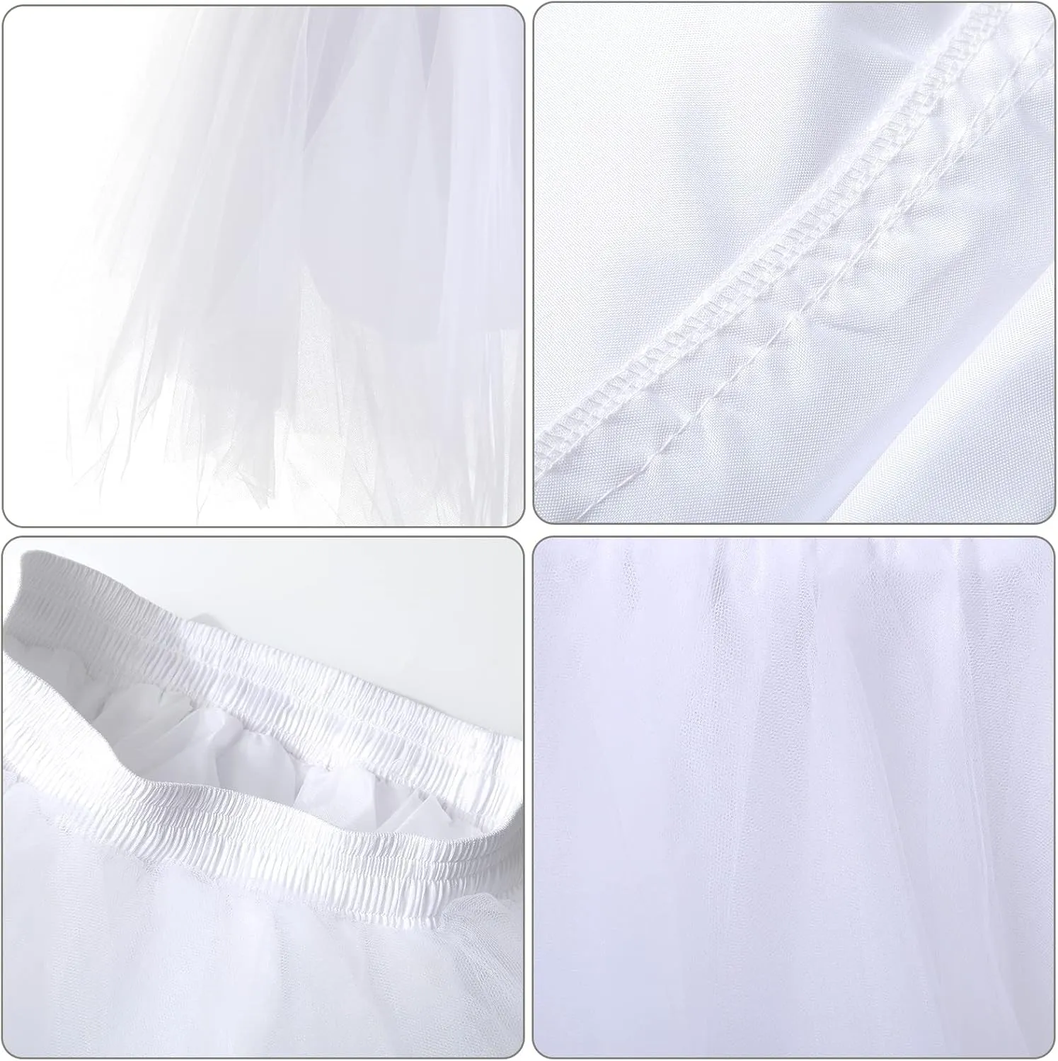 AWAYTR Adult Tutus Skirts for Women - 4 Layers Tutu Skirt for Halloween Costume