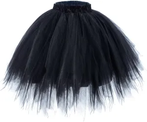 AWAYTR Adult Tutus Skirts for Women - 4 Layers Tutu Skirt for Halloween Costume