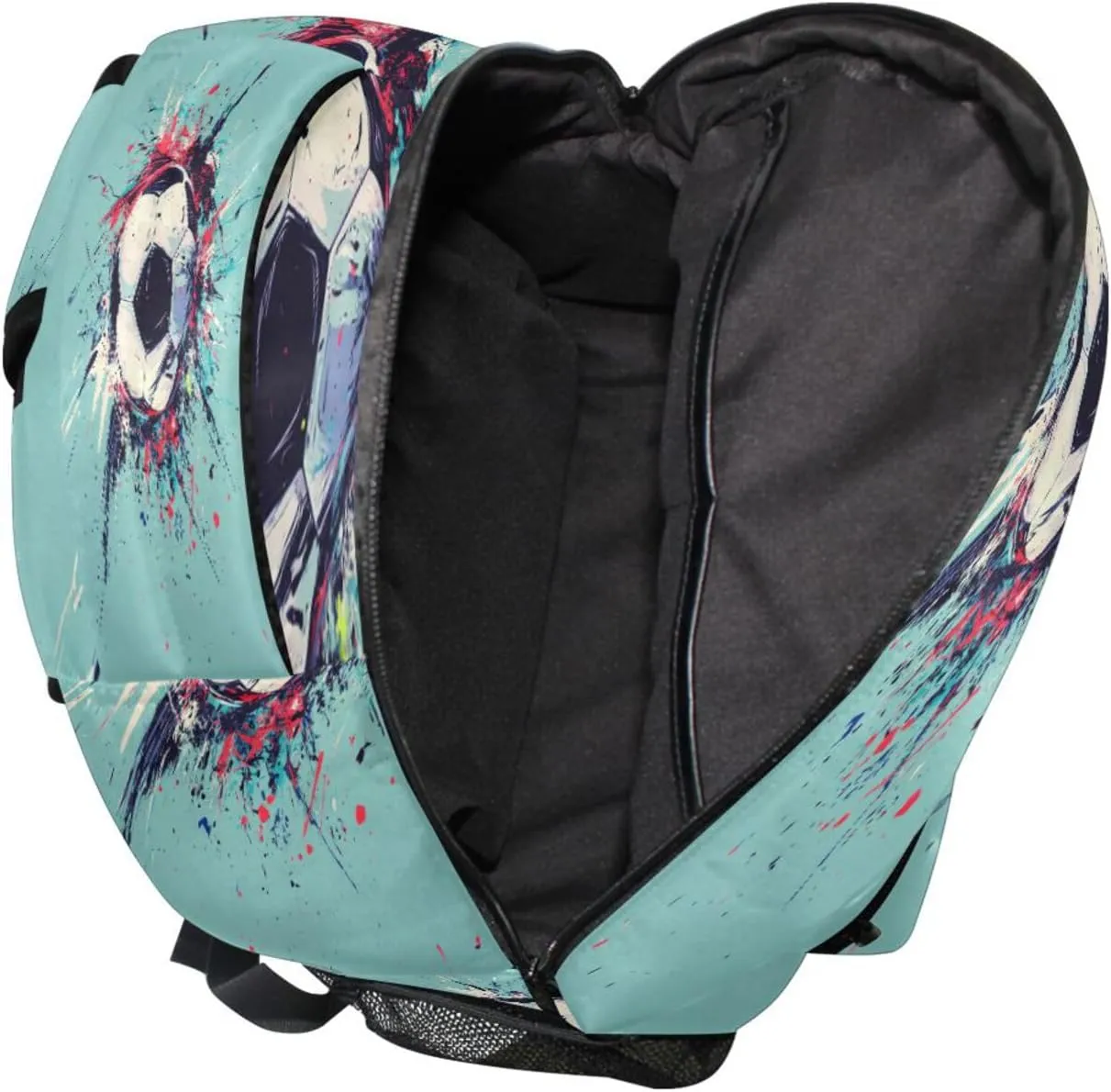 Backpack for Men and Women Fashion College School Computer Bag with Chest Strap Gift Men & Women Football Soccer Ball