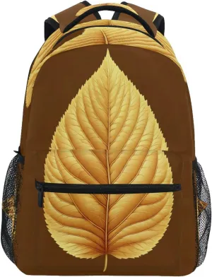 Backpack for Men Women Fashion Backpack with Chest Strap Gift Men & Women Leaf Mustard Mission Style