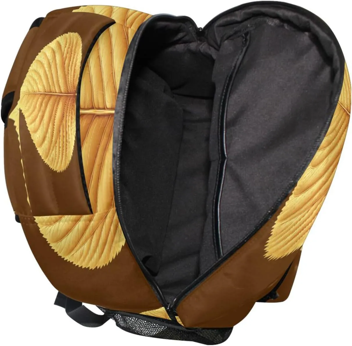 Backpack for Men Women Fashion Backpack with Chest Strap Gift Men & Women Leaf Mustard Mission Style