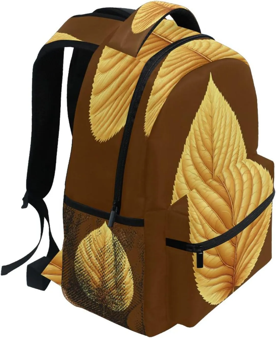 Backpack for Men Women Fashion Backpack with Chest Strap Gift Men & Women Leaf Mustard Mission Style