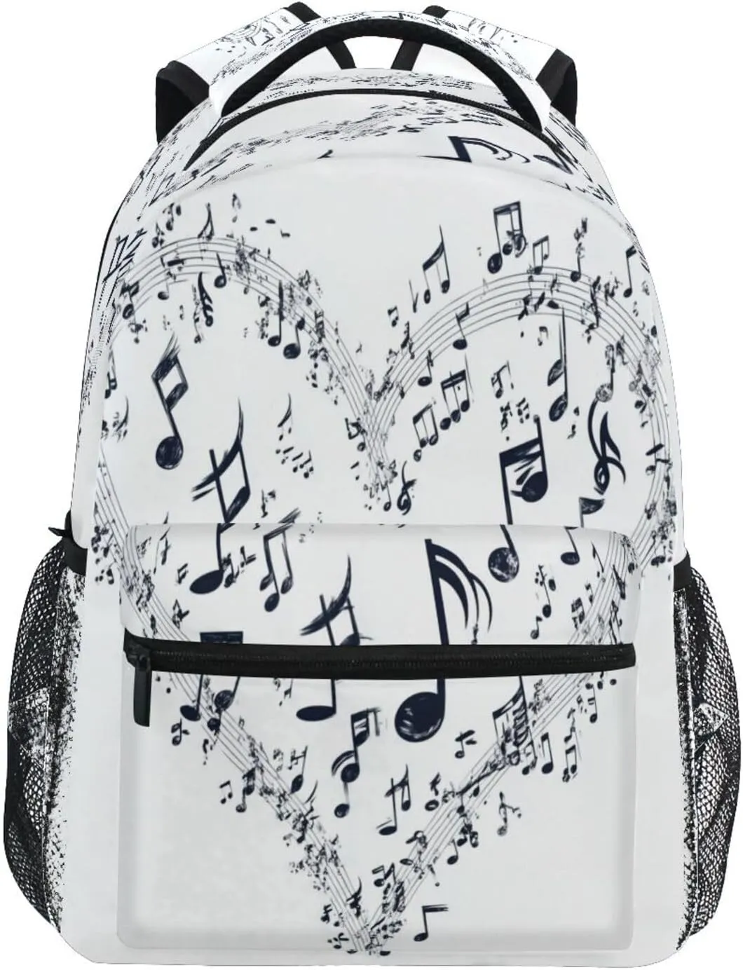 Backpack for Men Women Fashion Laptop Bag with Chest Strap for Business Work College Travel Trip Electrocardiogram