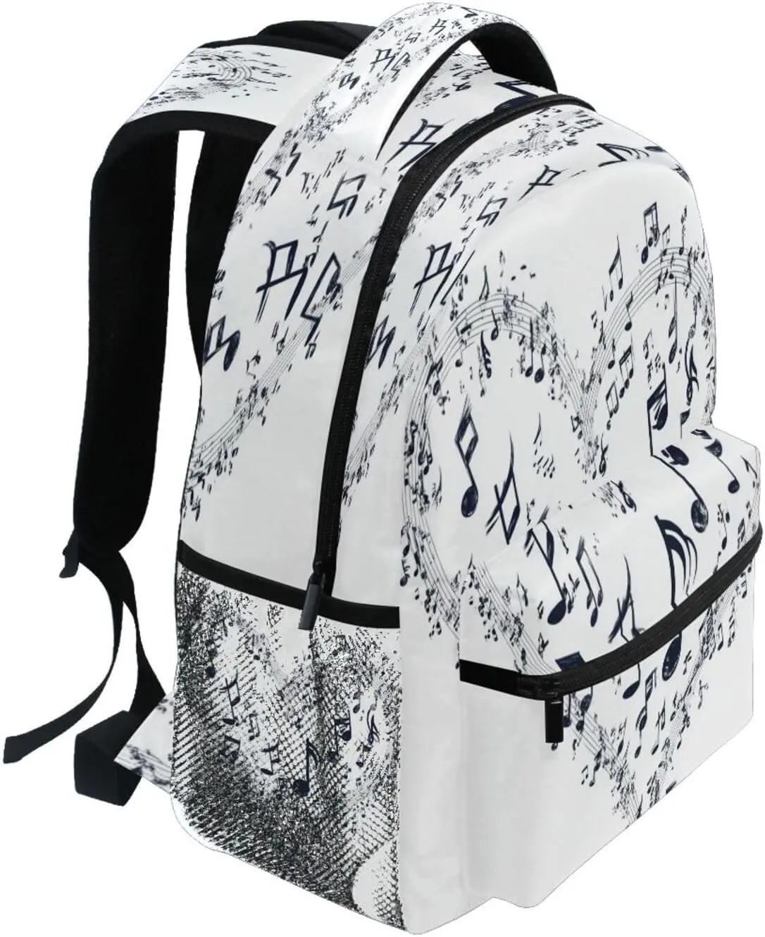 Backpack for Men Women Fashion Laptop Bag with Chest Strap for Business Work College Travel Trip Electrocardiogram