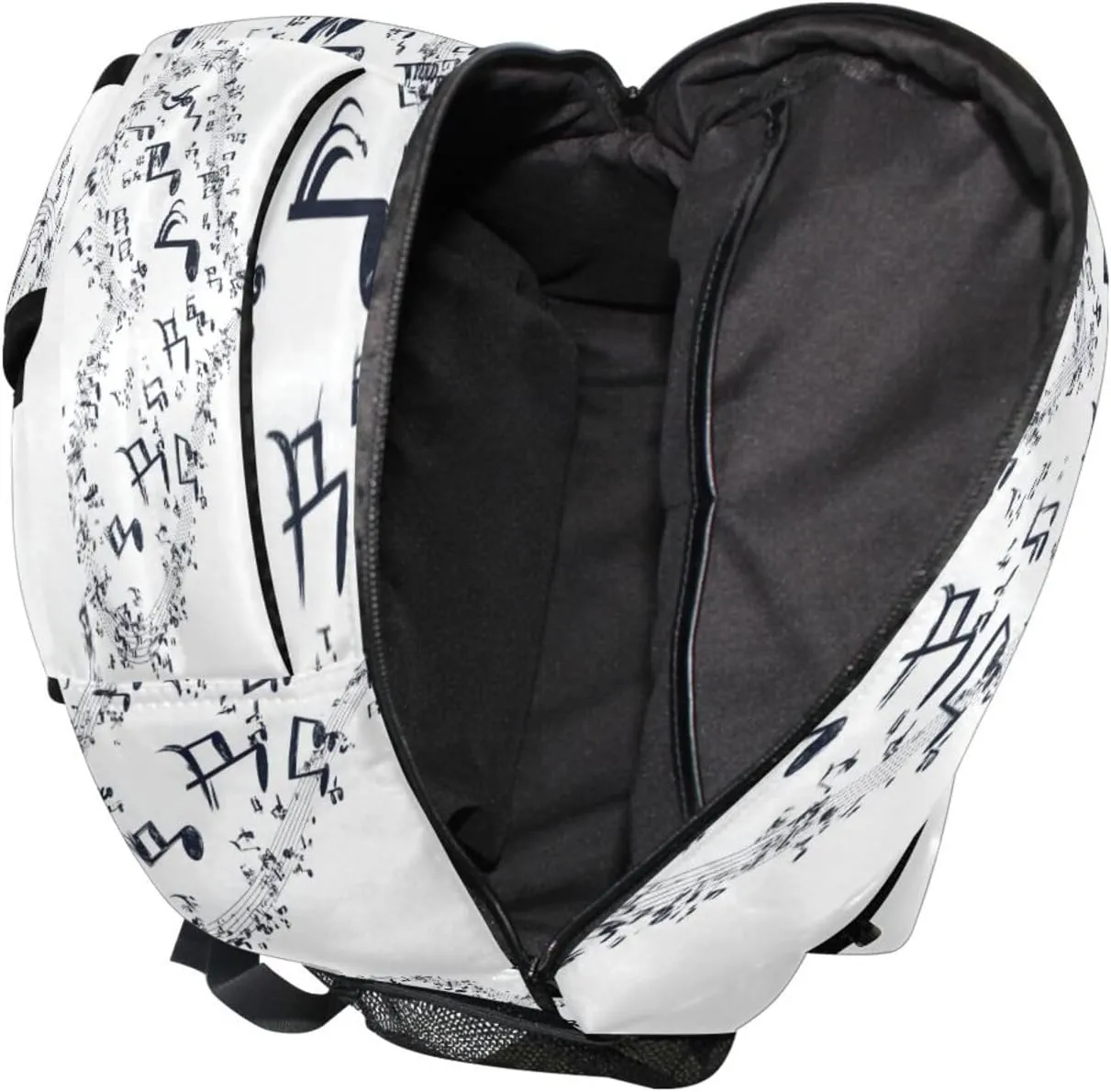 Backpack for Men Women Fashion Laptop Bag with Chest Strap for Business Work College Travel Trip Electrocardiogram