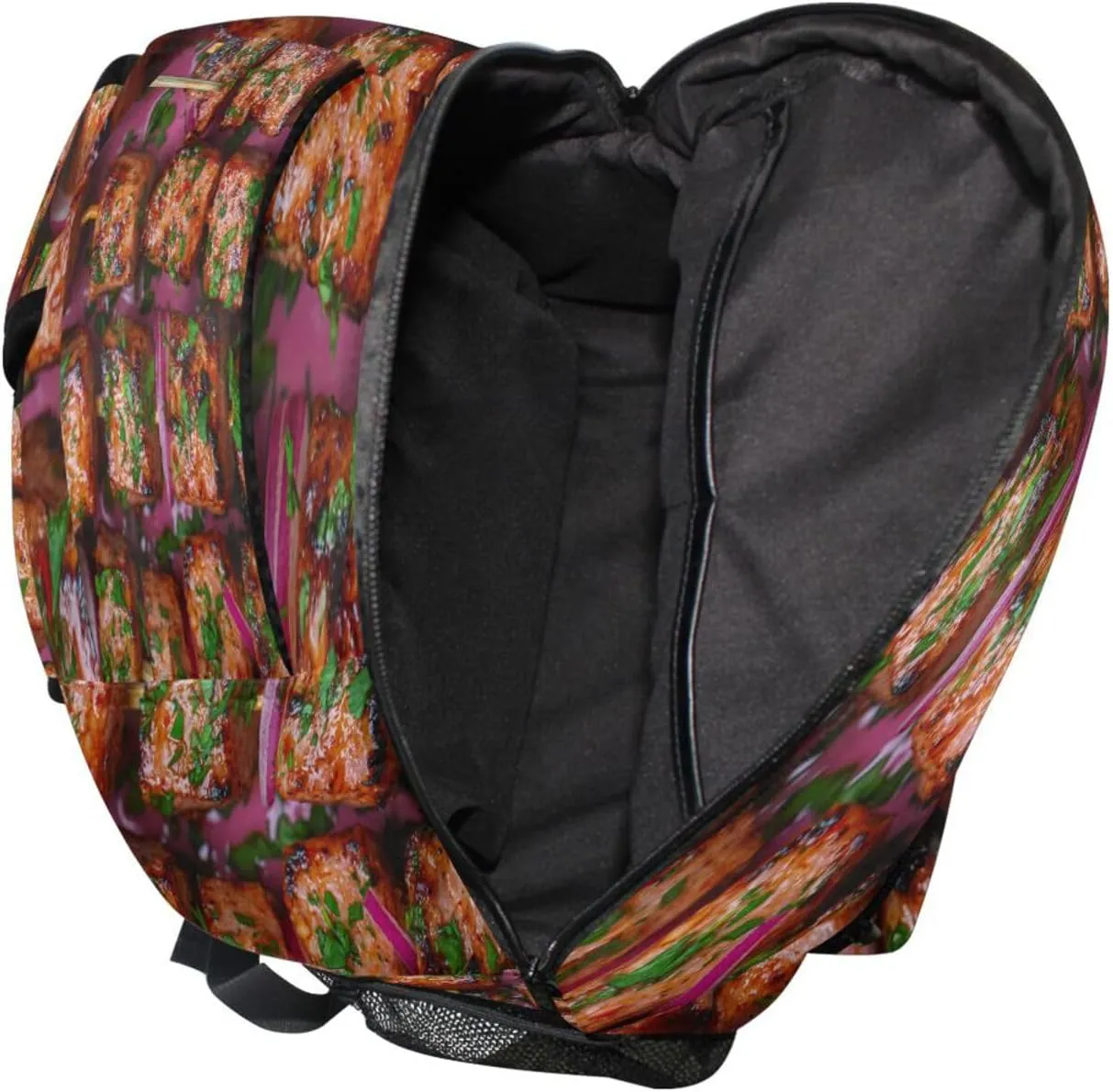 Backpack for Unisex Adult Waterproof Diaper Bag Backpack with Chest Strap for College Work Turkish Kebabs Greek Style