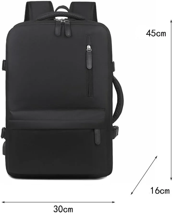 Backpack with expandable capacity for business, travel, and large capacity backpack(Blue)