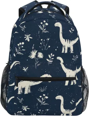 Backpacks for Teacher Nurse Fashion School Bag with Chest Strap for Business Work College Travel Trip Funny Dinosaurs
