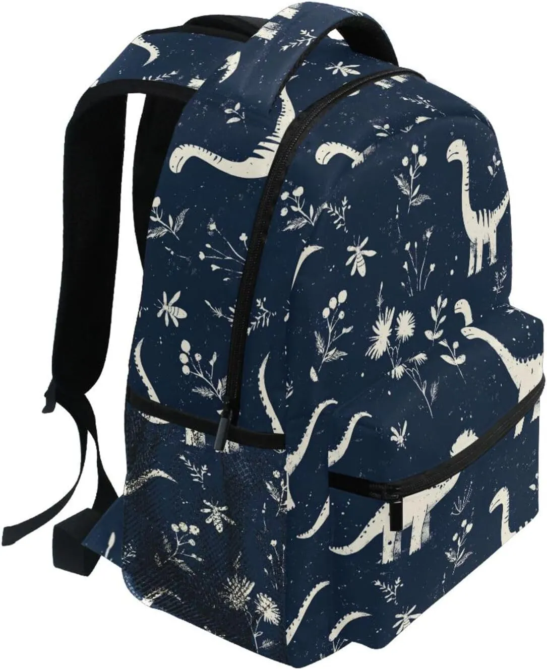 Backpacks for Teacher Nurse Fashion School Bag with Chest Strap for Business Work College Travel Trip Funny Dinosaurs