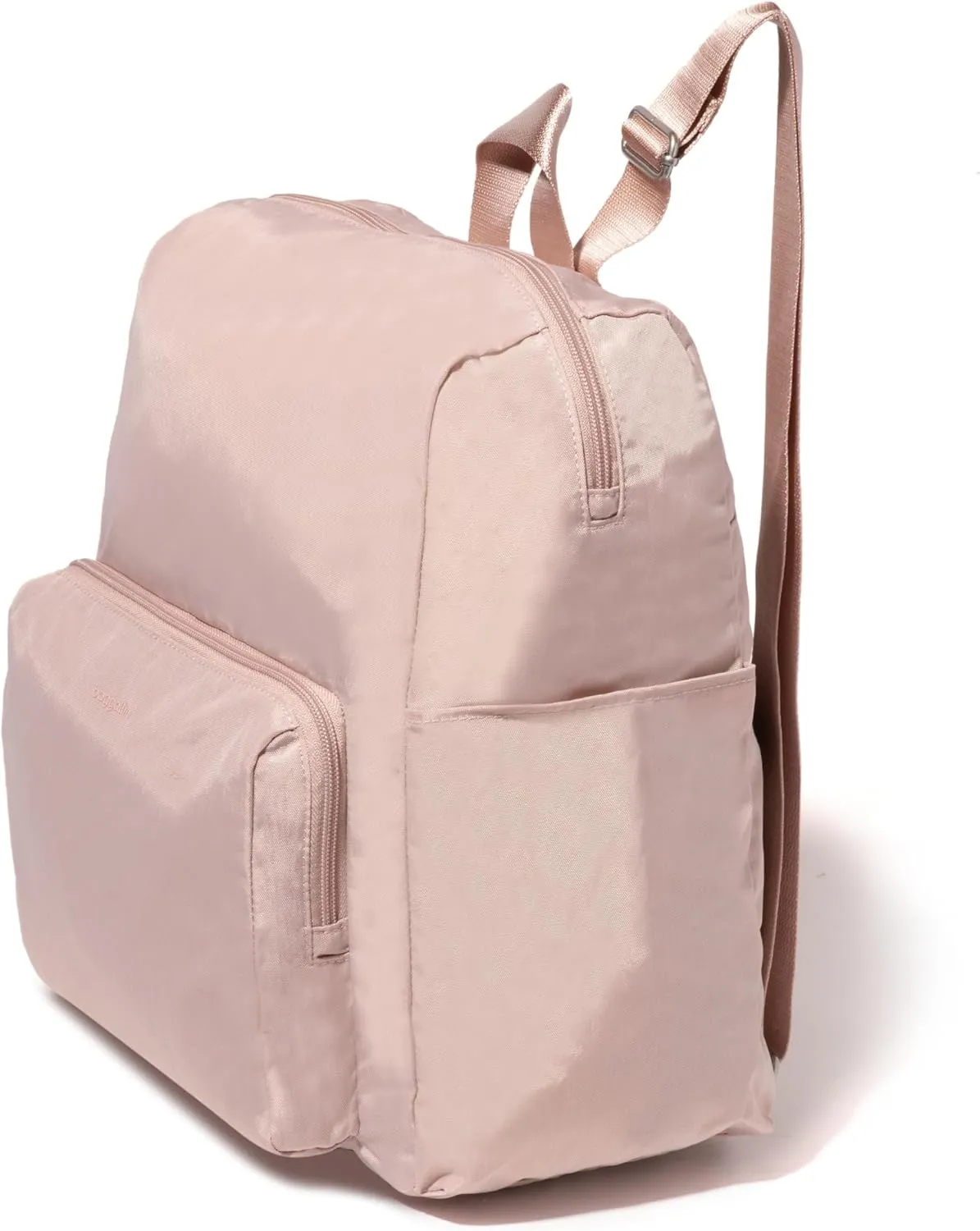 Baggallini Women's Carryall Packable Backpack, Ballet Pink