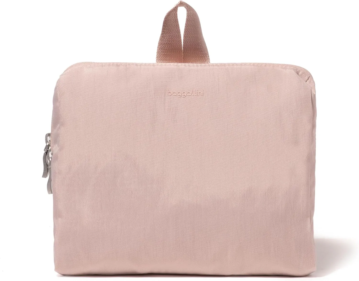 Baggallini Women's Carryall Packable Backpack, Ballet Pink