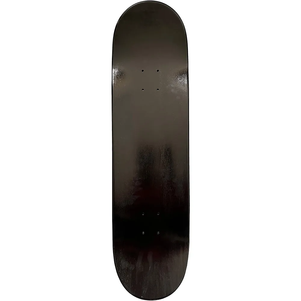 Baglady Alien Head Black Skateboard Deck 8.25"