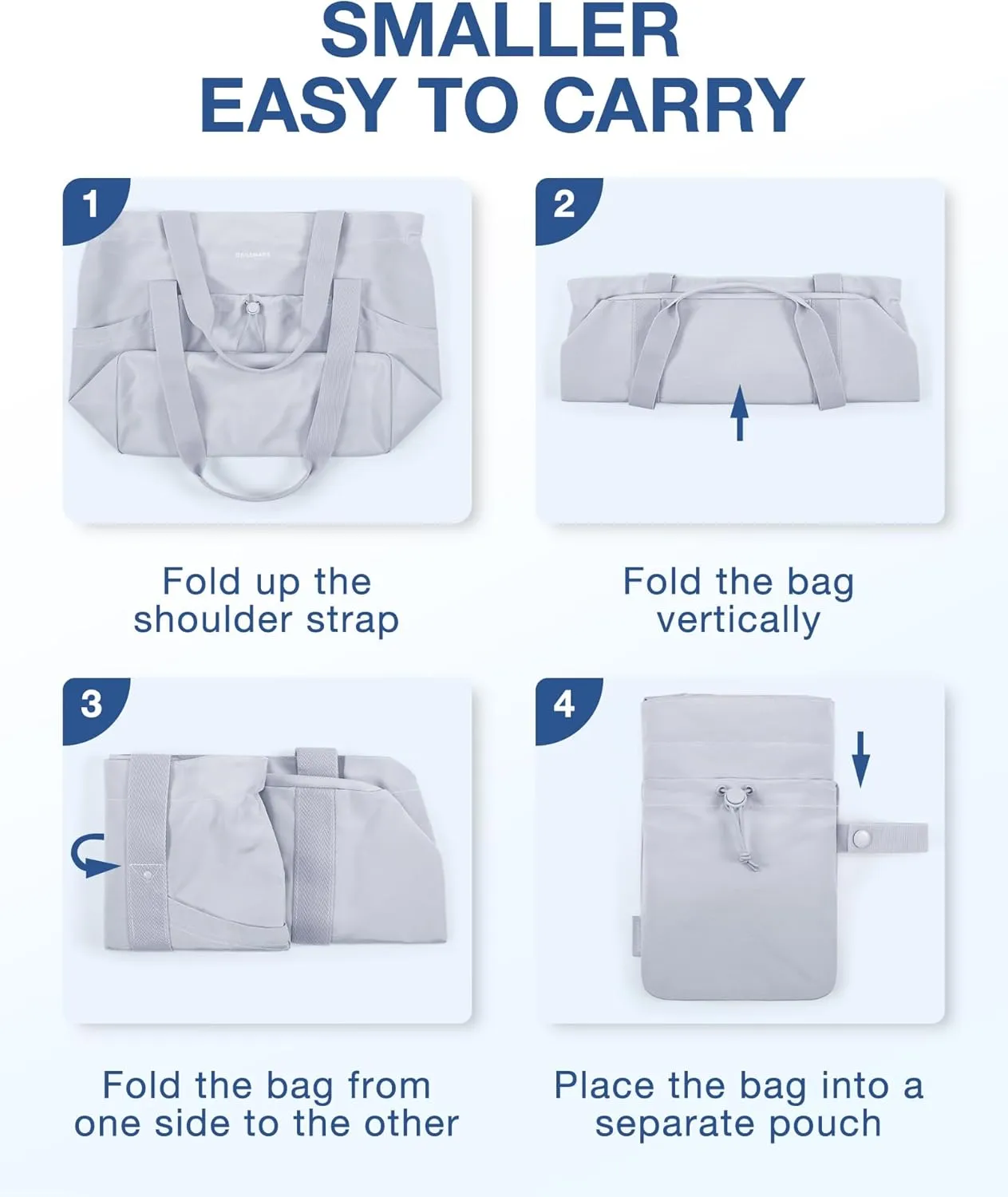 BAGSMART Tote Bag for Women, Tote Shoulder Bag with Laptop Compartment and Zipper Handbag for Travel, Work