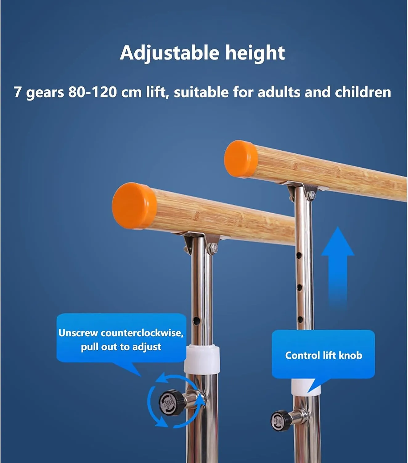 Ballet Barre Children's Adult Ballet Barre, Portable Ballet Stick with Steel Solid Wood Texture Handle, Capable of Bearing 500kg (Pink 1.5 m)