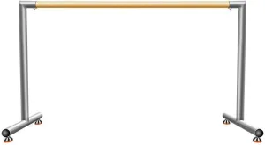 Ballet Barre Household Ballet Rod with Solid Wood Handle, Portable Double-Layer Steel Dance Pole, 3.3-8.2FT, Capable of Supporting 500kg (Natural 100)