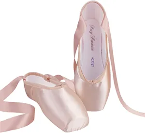 Ballet Shoes for Girls, Ballet Slippers Girls Ballerina Ballet Pointe Shoes Pink Red Women Satin Canvas Ballet Shoes for Dancing (Color : Pink, Size : 33 EU)