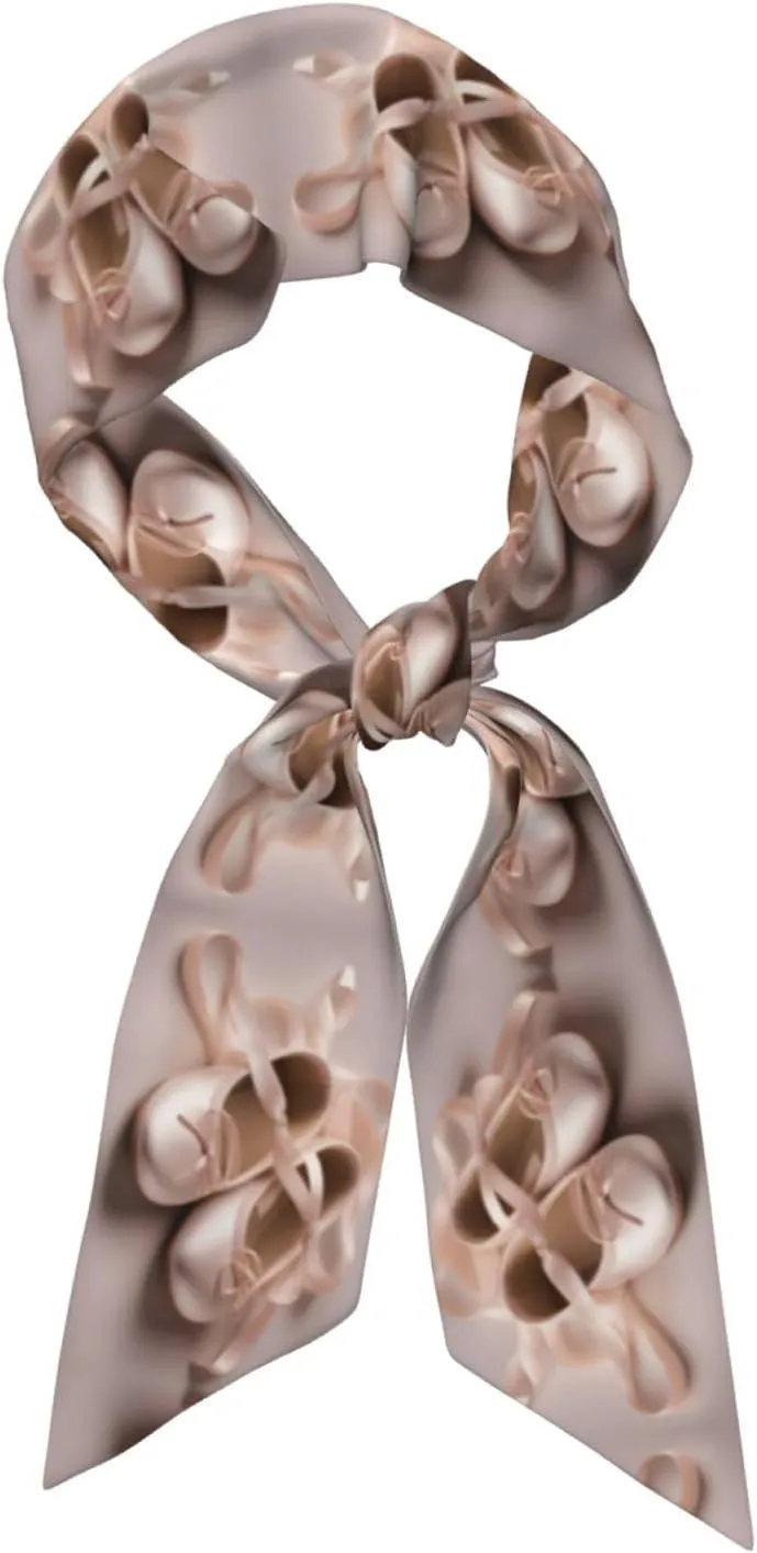 Ballet shoes Prints Women's Fashion Scarf Suitable as Scarves, hair scarves, headbands, headbands, handbands, Black, One Size