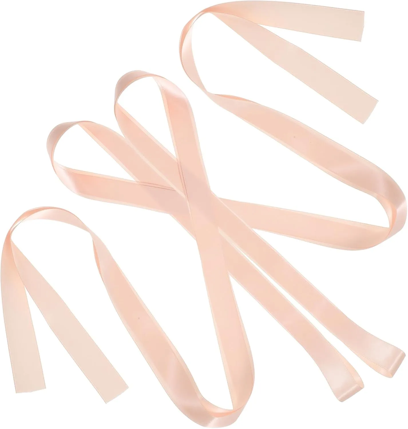 Ballet Shoes Satin Ribbon 2pcs Wide Shoe Ribbons for Dance Practice and Stage Performances