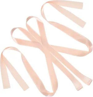 Ballet Shoes Satin Ribbon 2pcs Wide Shoe Ribbons for Dance Practice and Stage Performances