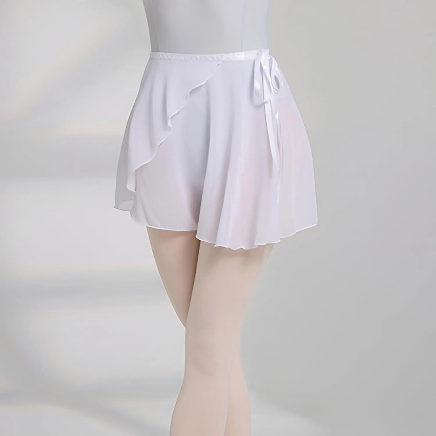 Ballet Skirt for Women Ballet Wrap Skirt Sheer Dance Costumes with Adjustable Waist tie for Adult Ladies Big Girls
