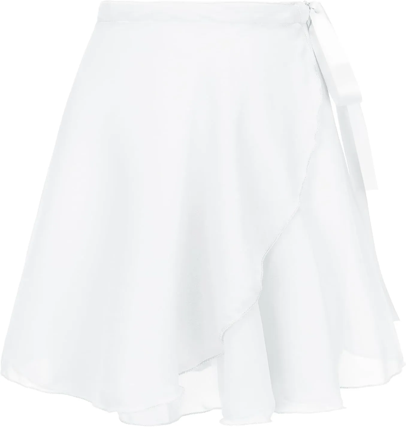 Ballet Skirt for Women Ballet Wrap Skirt Sheer Dance Costumes with Adjustable Waist tie for Adult Ladies Big Girls