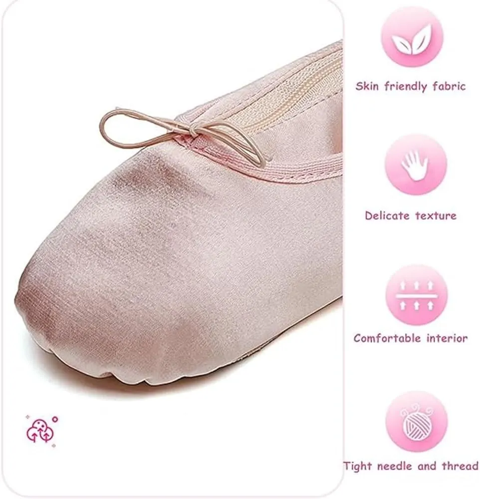 Ballet Slipper Pouch for Competition Gifts, Trip Portable Ballet Dance Shoe Makeup Bag, Dancer Lover Ballerina Slipper Pouch Bag with Butterfly Knot, Stand up Pencil Case for Little Girls(Red)
