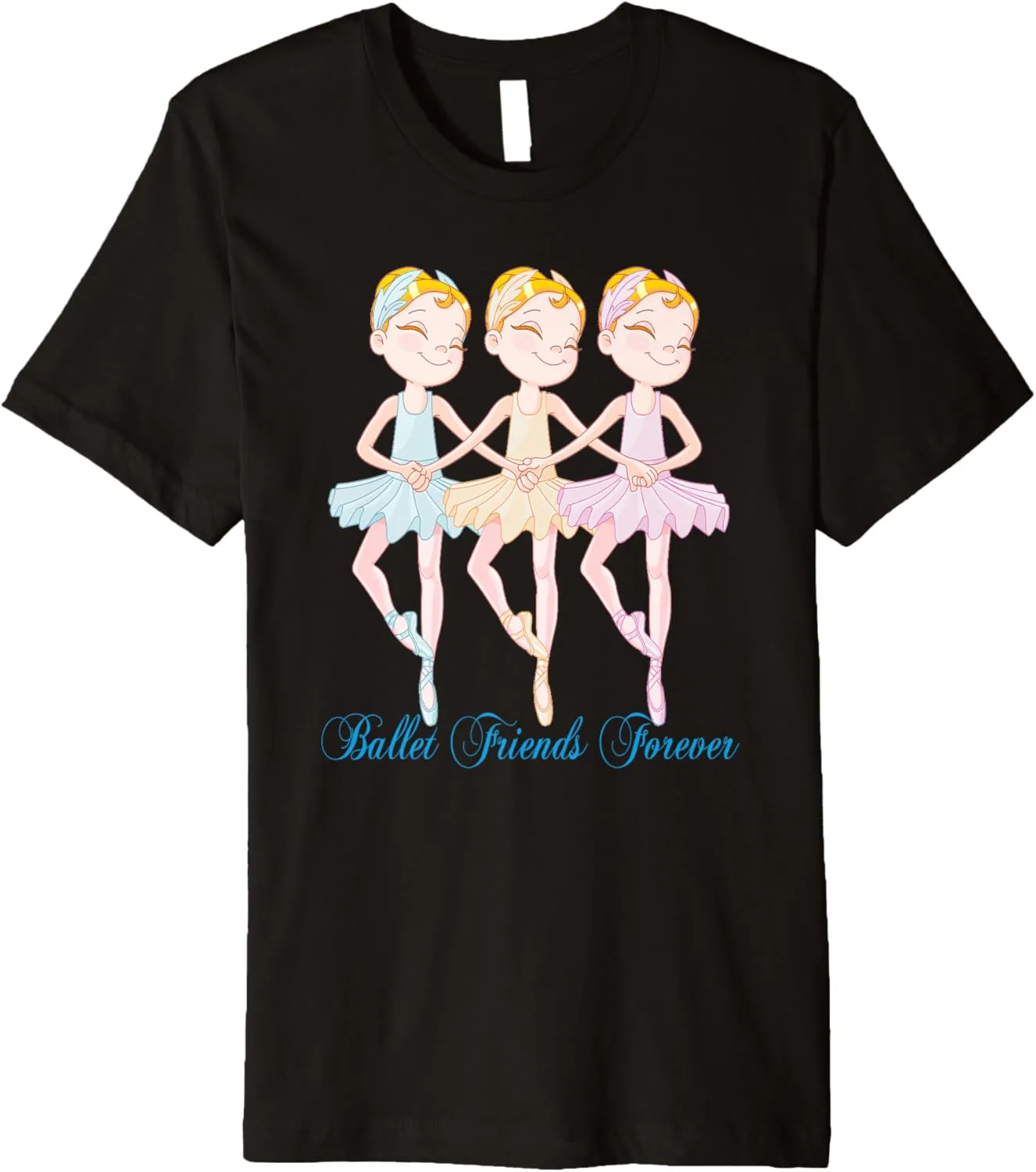 Ballet Three Best Friends Forever Ballernia Dancers T Shirt