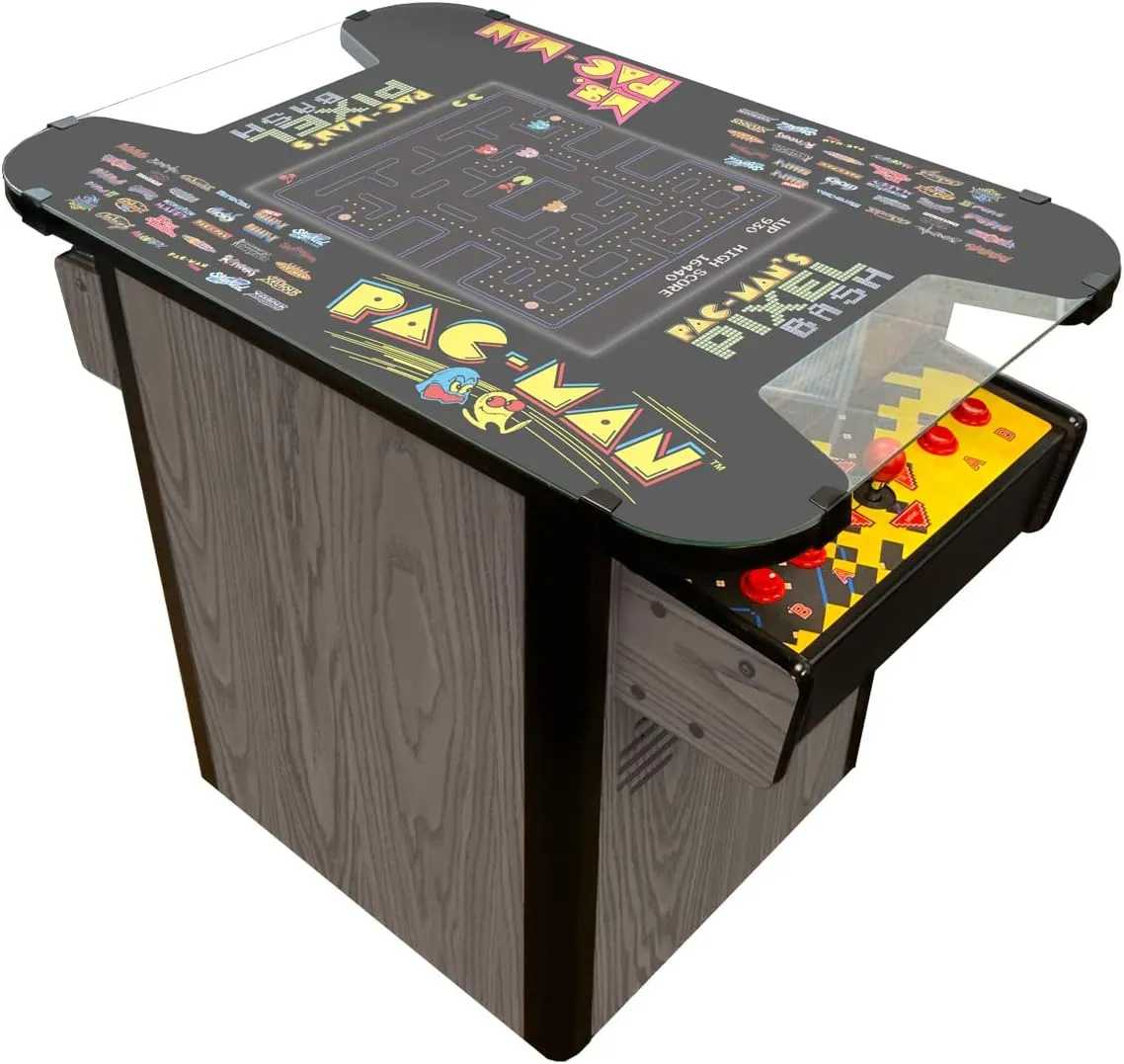 Bandai Namco Amusement America Pac-Man's Pixel Bash Home Cocktail Table - Estate Grey