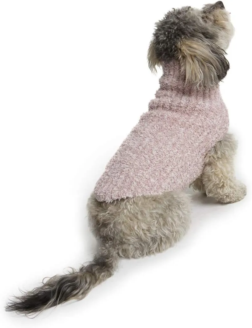 Barefoot Dreams CozyChic Ribbed Pet Sweater, Dog Clothes- Vintage Rose-Ballet Pink