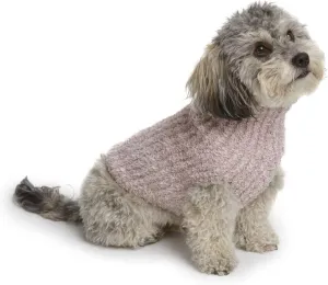 Barefoot Dreams CozyChic Ribbed Pet Sweater, Dog Clothes- Vintage Rose-Ballet Pink