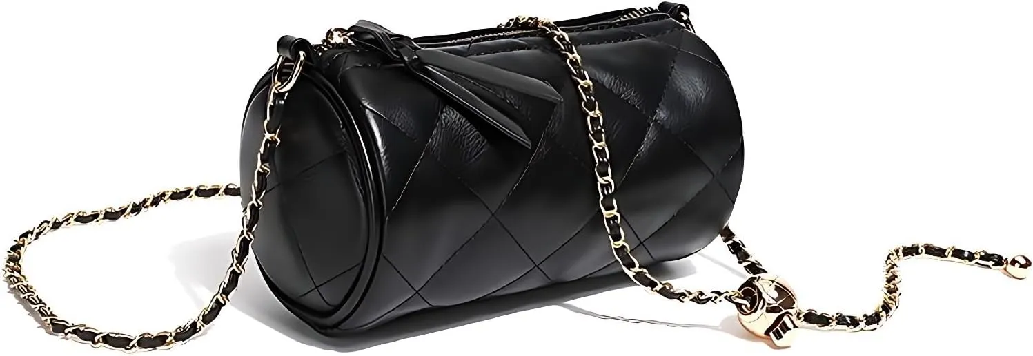 Barrel Bag Womens Cylinder Purse Crossbody Handbags Trendy Cool Round Circular Casual Sourpuss Shoulder Bag