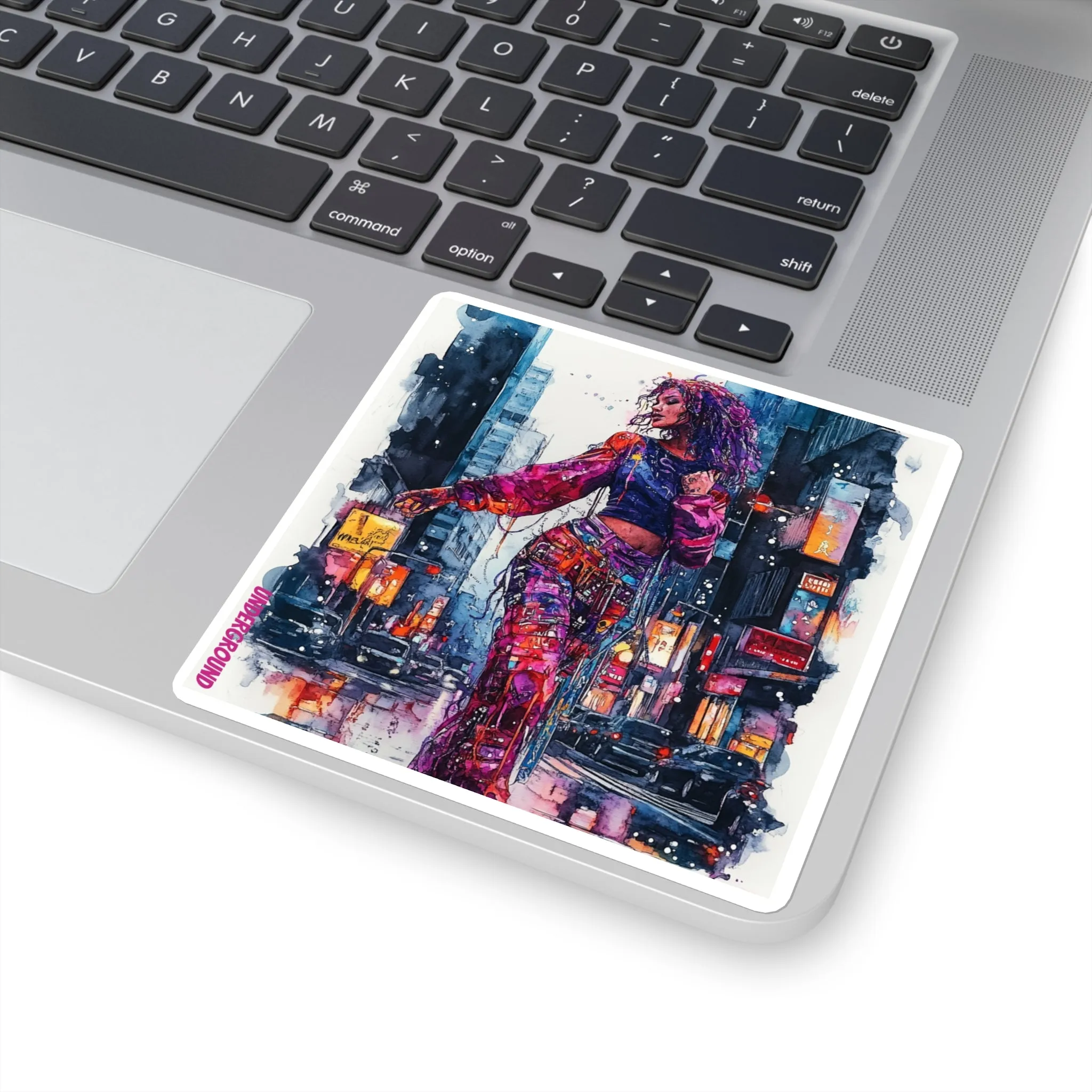 Be Bold Watercolor Sticker– Edgy Street Art to Personalize Your World